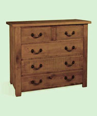 NEW CHUNKY PLANK PINE 2 OVER 3 CHEST OF DRAWS